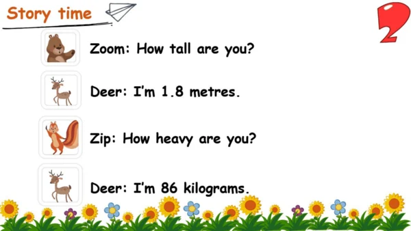 Unit 1 How tall are you  Part C story time