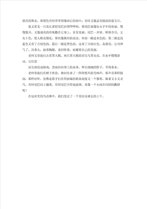 关于春游的作文500字六篇