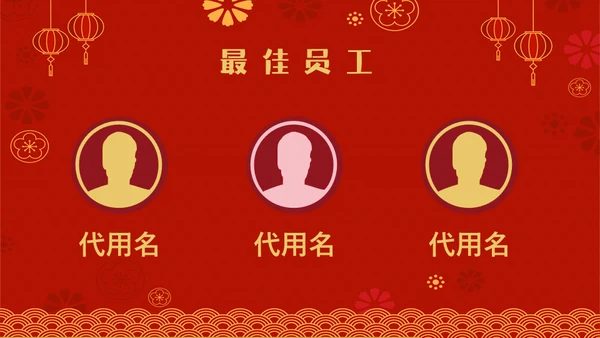 虎虎生威虎年职业年会通用PPT模板