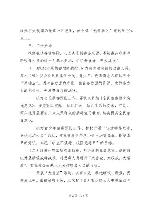 乡镇禁毒专项整治工作实施方案.docx