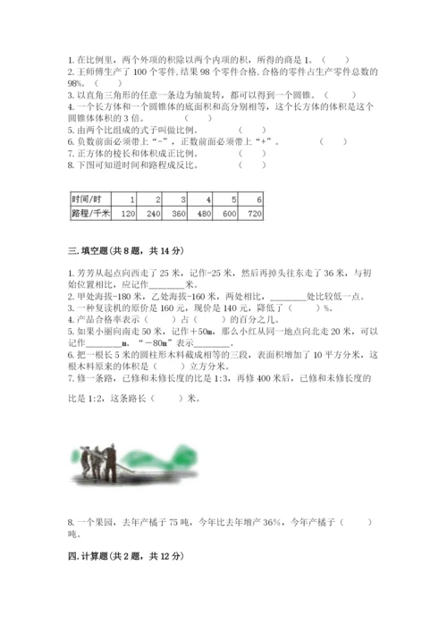 沪教版小学数学六年级下册期末检测试题及参考答案（综合题）.docx