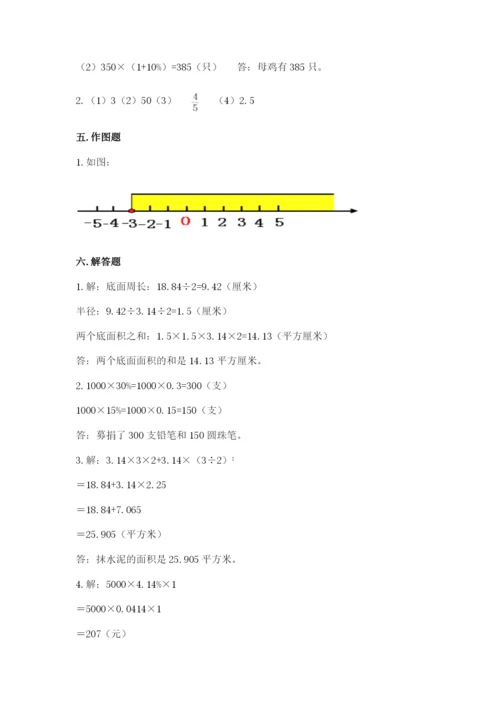 长春市宽城区六年级下册数学期末测试卷完整版.docx