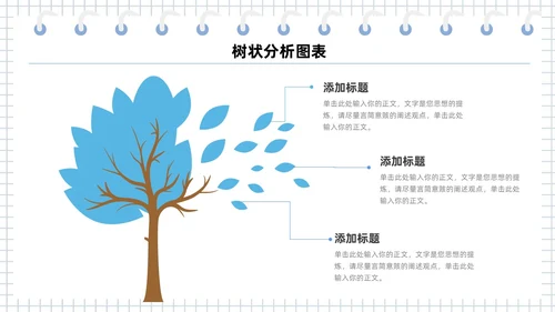 扁平多彩是数据分析可视化树状图表PPT