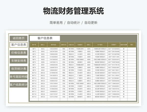 物流财务管理系统