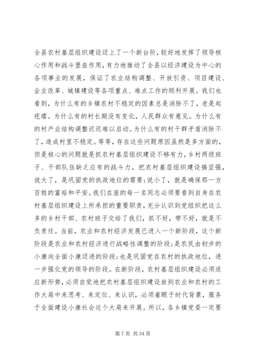 农村基层组织建设电视电话会议讲话.docx