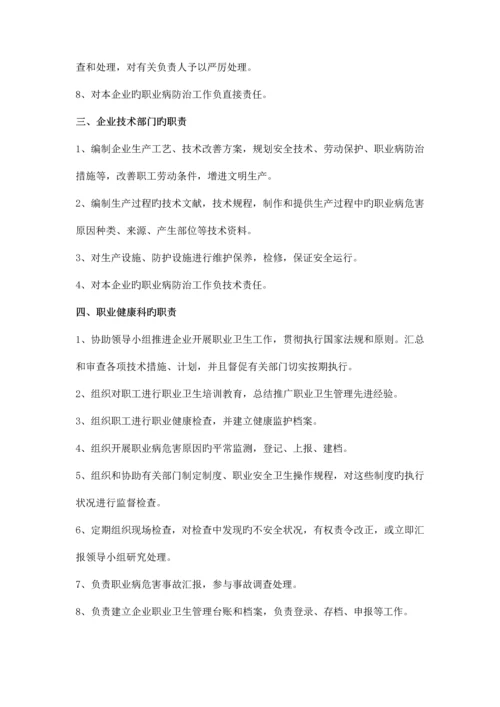 职业卫生管理制度及重点岗位职业卫生操作规程.docx