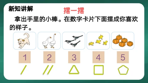 人教版一年级上册3.1  1~5的认识课件(共28张PPT)