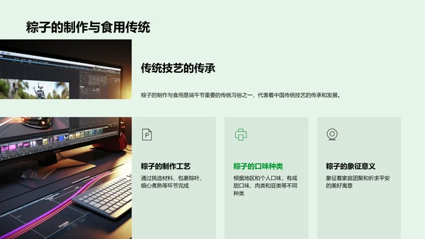 端午节文化研究报告PPT模板