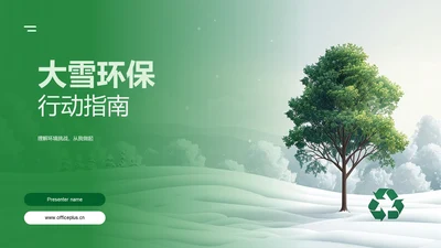 大雪环保行动指南PPT模板