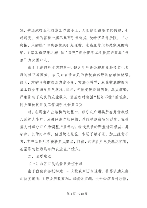 乡镇扶贫开发工作调研报告.docx