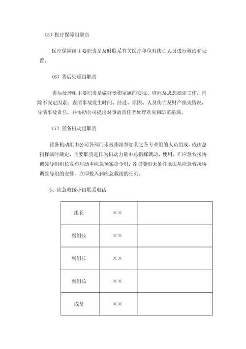 防汛、恶劣天气应急预案