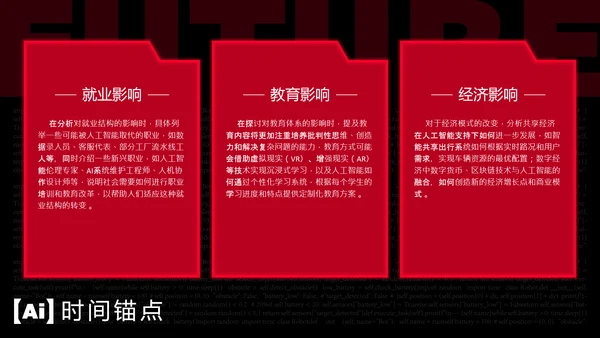 黑红潮流风人工智能介绍PPT模板