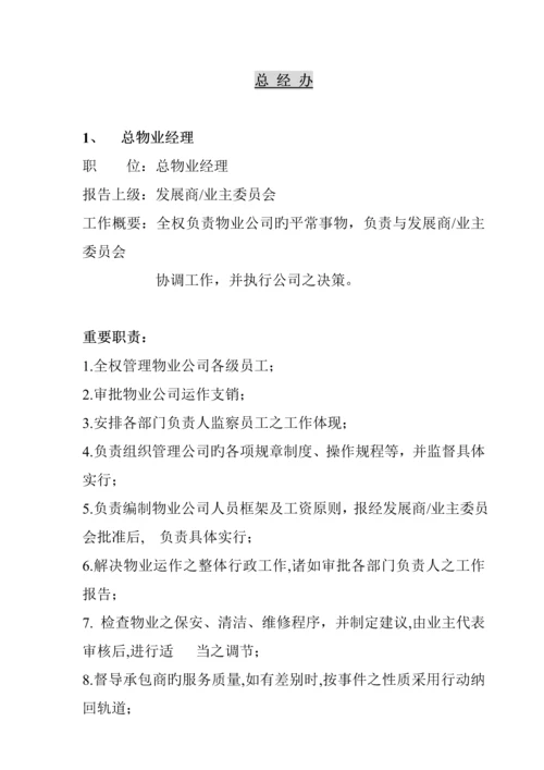 家园物业部岗位基本职责.docx