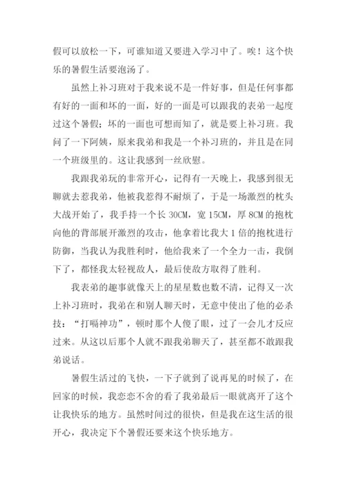 暑假生活作文600字.docx