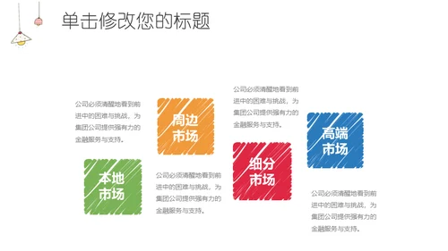 手绘电灯泡通用PPT模板
