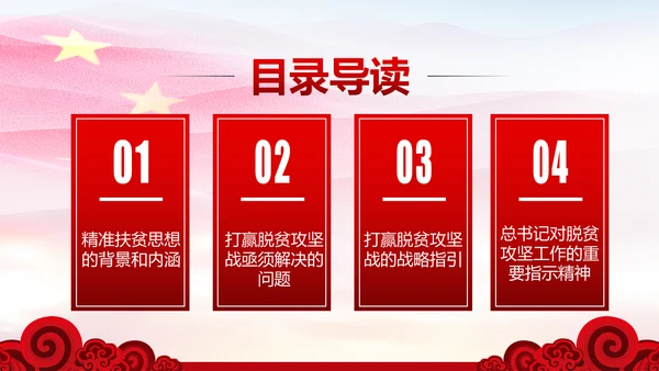 打赢脱贫攻坚战精准扶贫开发脱贫PPT模板