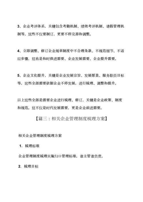 对专项规章新规制度进行梳理.docx