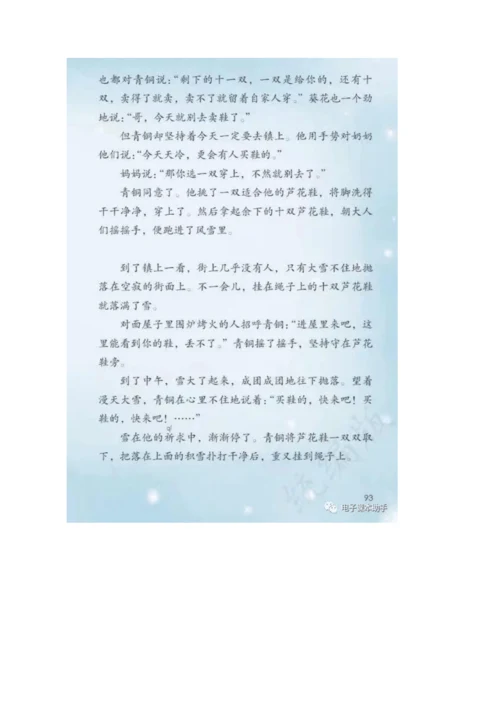 21《芦花鞋》 教案