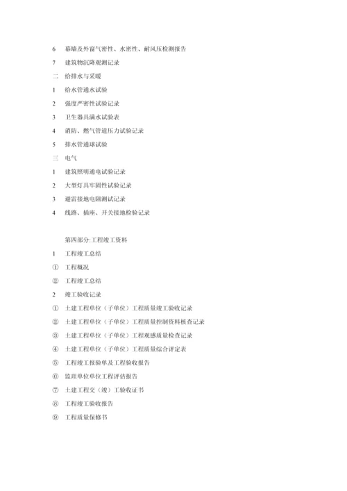 内业资料清单.docx