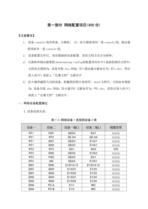 2023年全国职业院校技能大赛网络搭建与应用竞赛试题.docx