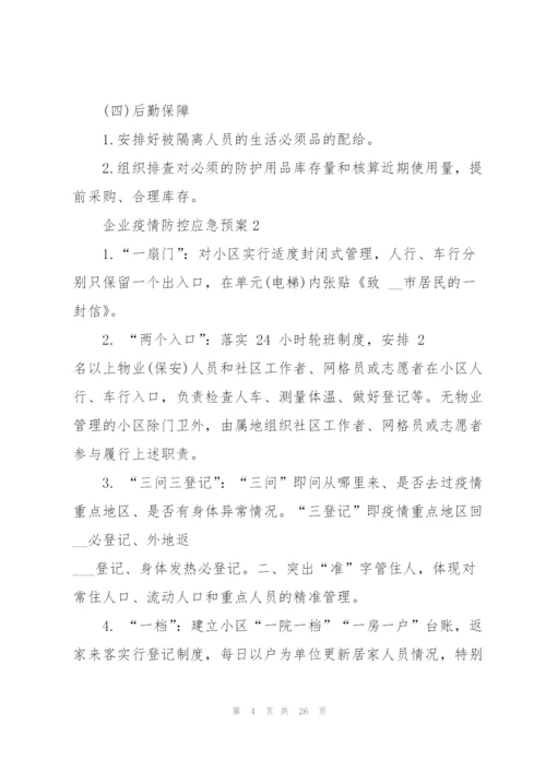 企业疫情防控应急预案.docx