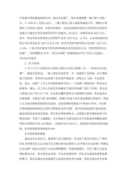 化学专业实习报告锦集十篇.docx