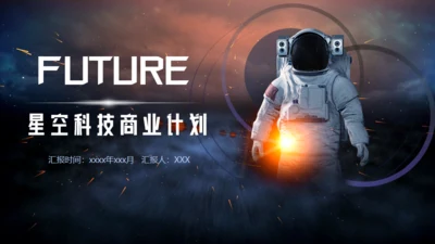 航天科技商业计划书通用PPT模板