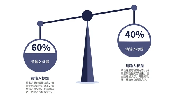 天秤式流程可视图表合集PPT模板