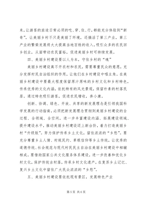 关于美丽乡村建设的几点思考.docx