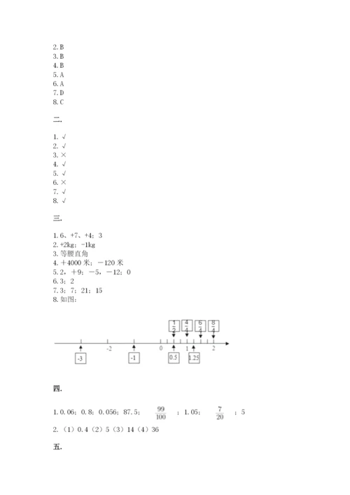 沪教版六年级数学下学期期末测试题附完整答案【夺冠系列】.docx