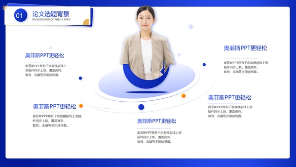蓝色渐变大学论文毕业答辩PPT套装