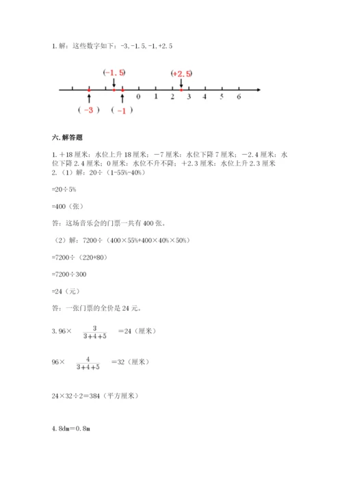 北京版六年级下册期末真题卷附参考答案【黄金题型】.docx