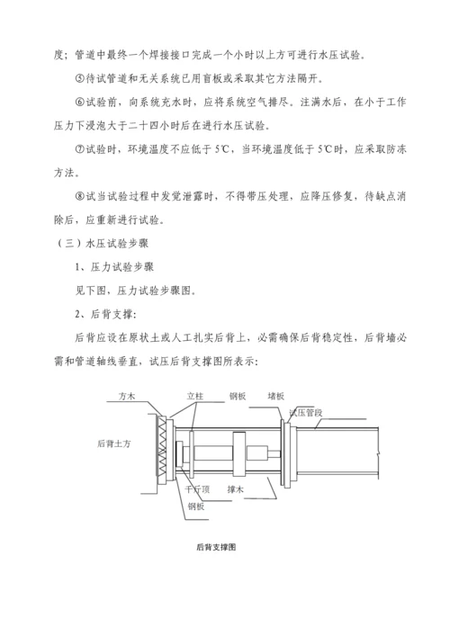 给排水管道水压及闭水试验专项方案.docx