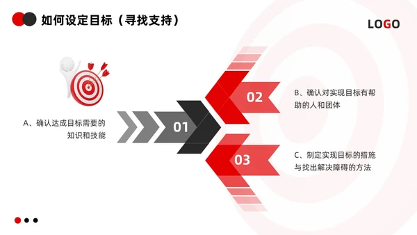 红黑简约3d如何做好目标管理PPT模板宣传PPT动态PPT自我管理