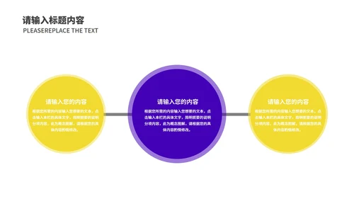 紫黄拼色几何风都市月度总结汇报PPT模板