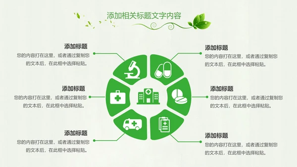 绿色健康医疗护理护士节述职报告工作汇报PPT