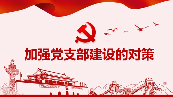 党政机关基层党支部党建工作报告述职述廉PPT