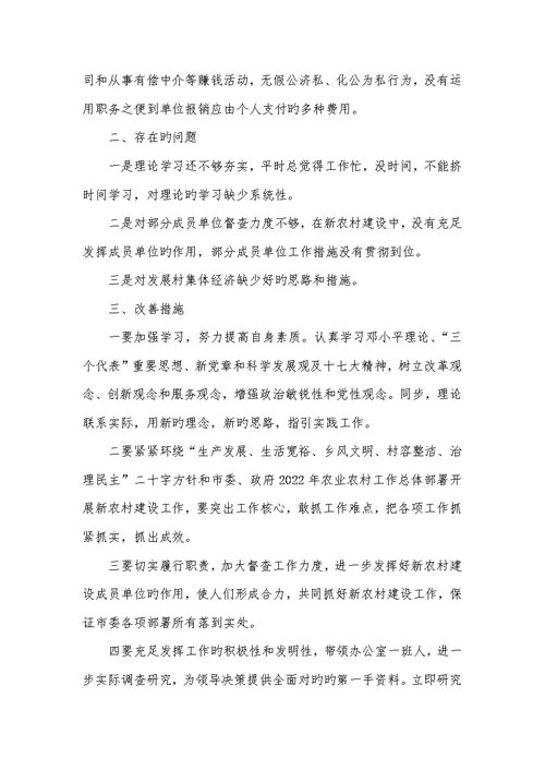 2022年市新农办二00七年个人工作总结