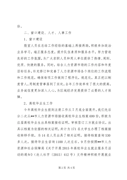 人力资源市场工作总结.docx