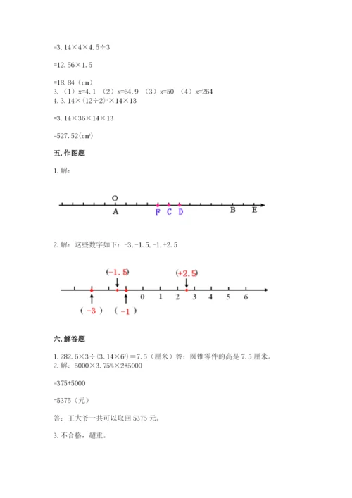 小升初数学六年级下册数学知识点《期末测试卷》【易错题】.docx