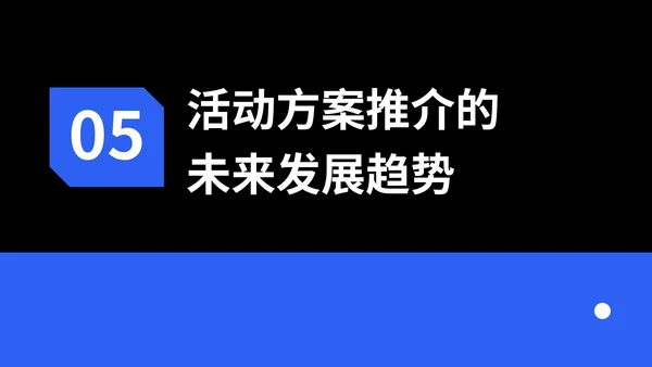 蓝色创意风活动方案推介PPT模板