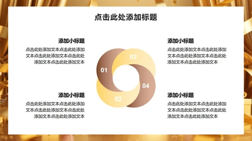 黄色商务风企业生日会活动策划PPT模板