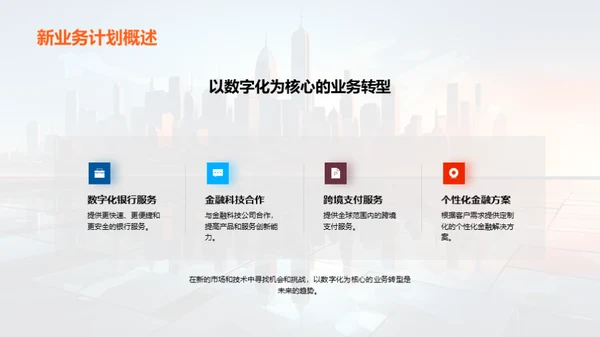 金融业务全新征程