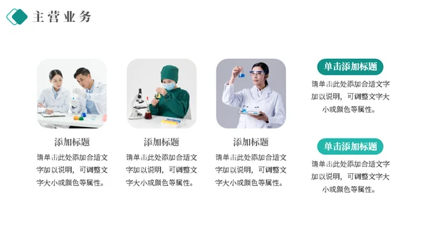 医疗品牌介绍企业宣传通用PPT模板