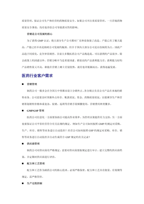 医药行业系统解决专题方案.docx