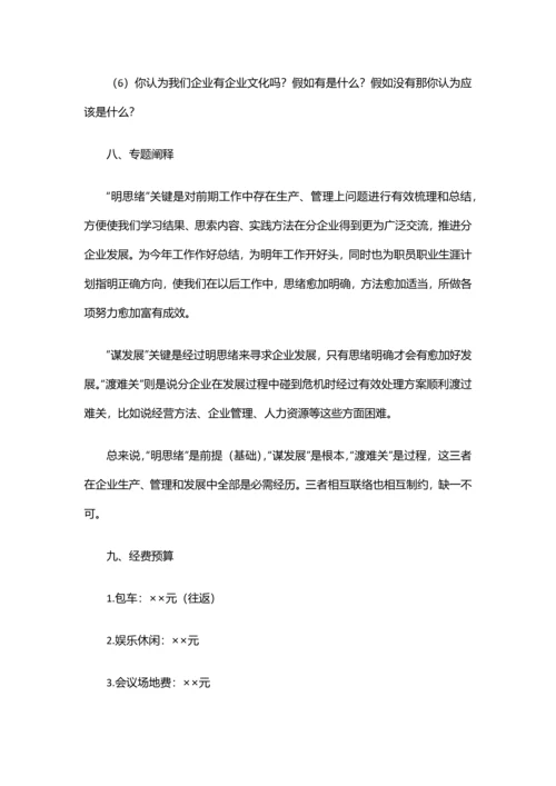 座谈会专项策划专业方案模板公司年度工作座谈会专业方案专项策划.docx