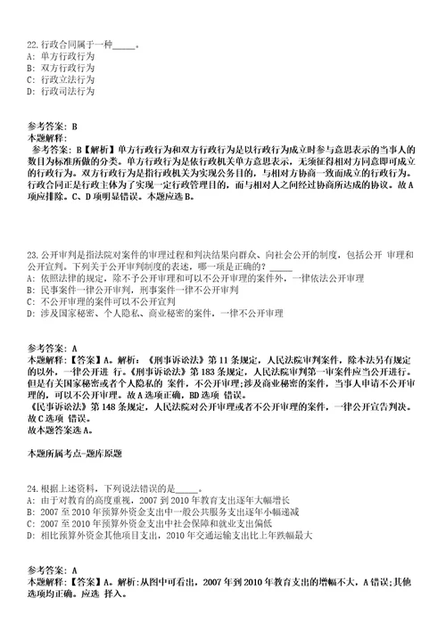 浙江台州椒江区人力资源和社会保障局招考聘用编外工作人员模拟题含答案附详解第33期