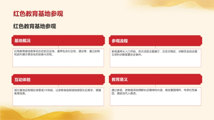 长征纪念日主题教育PPT模板