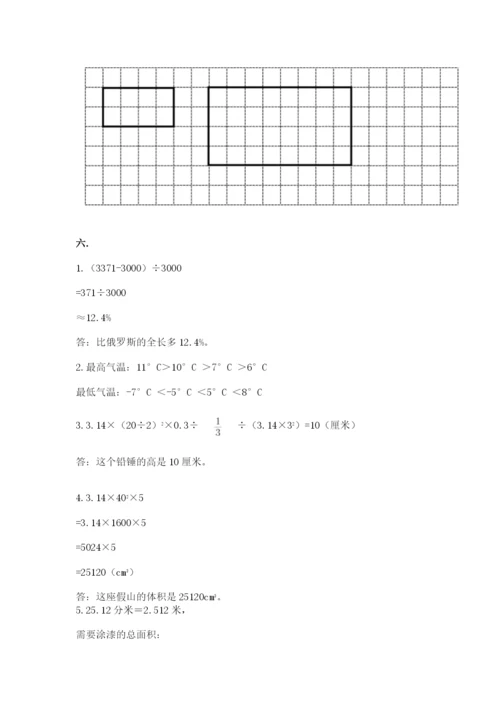 人教版六年级数学小升初试卷附答案（综合题）.docx