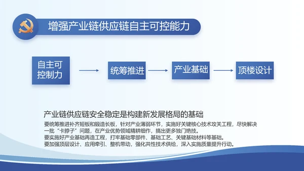 蓝色大气党建党支部述职报告动态PPT